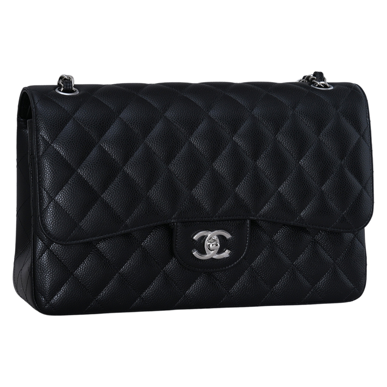 CHANEL(USED)샤넬 A58600 캐비어 클래식 라지 플랩백