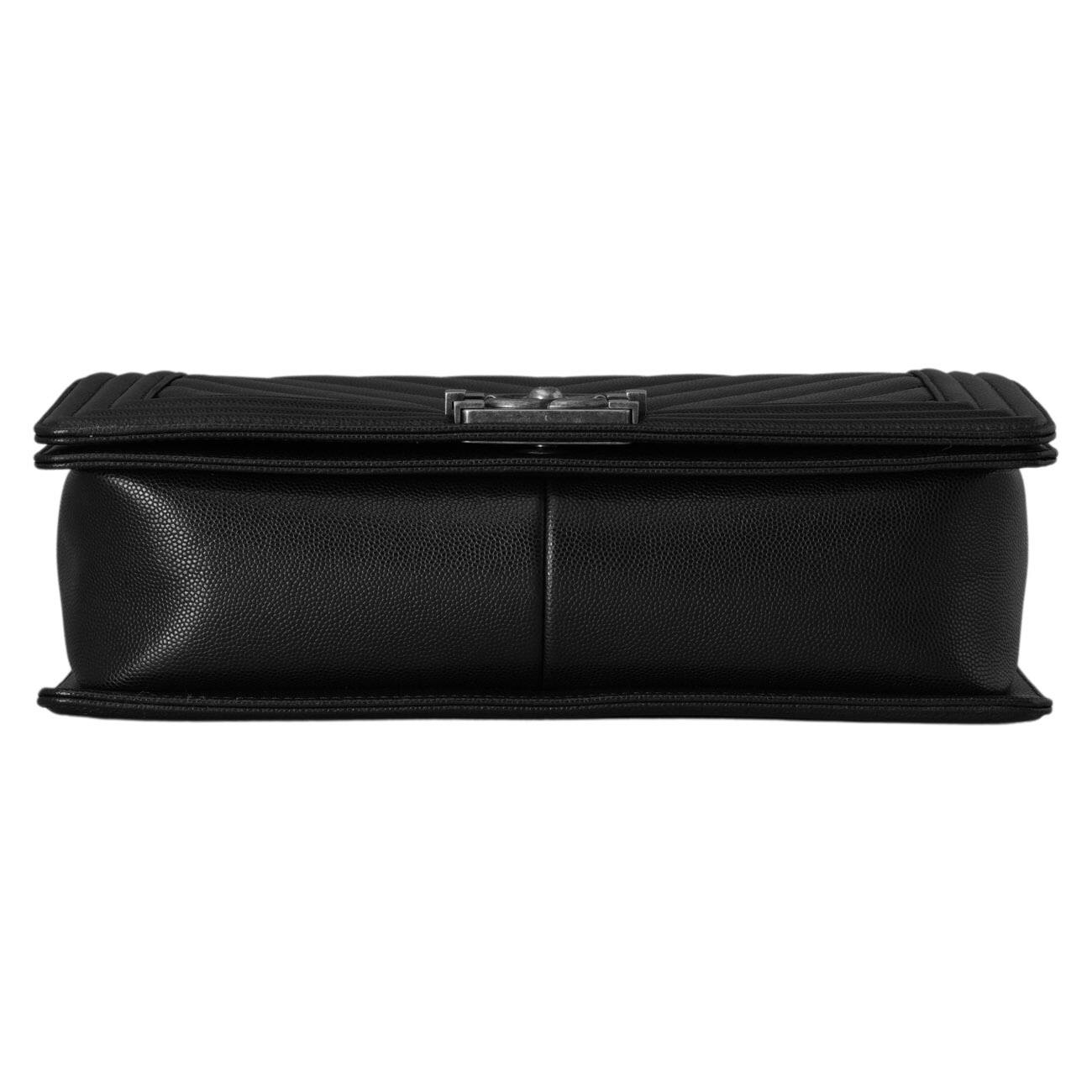 CHANEL(USED)샤넬 캐비어 보이샤넬 쉐브론 라지 플랩백