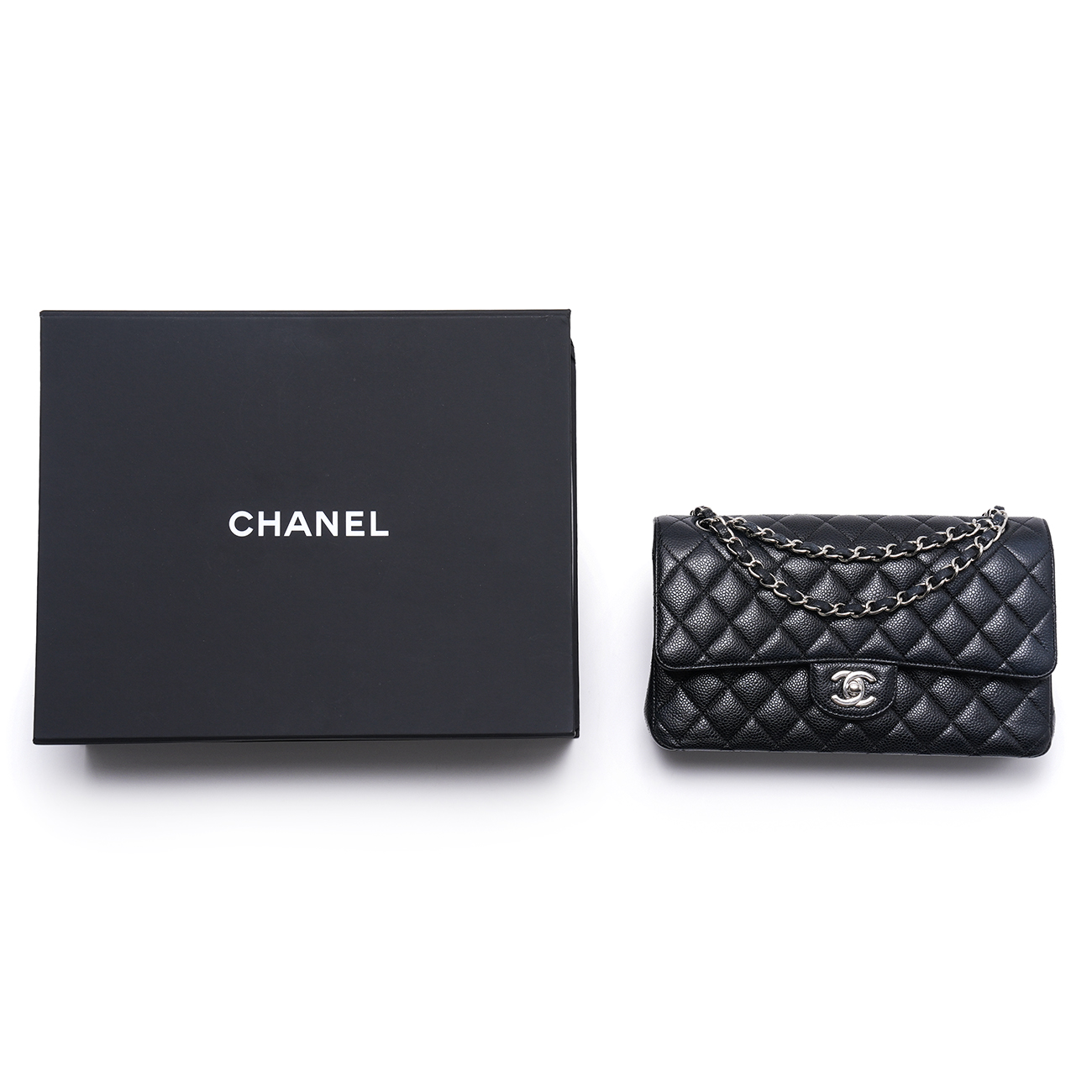 CHANEL(USED)샤넬 캐비어 클래식 미듐 플랩백