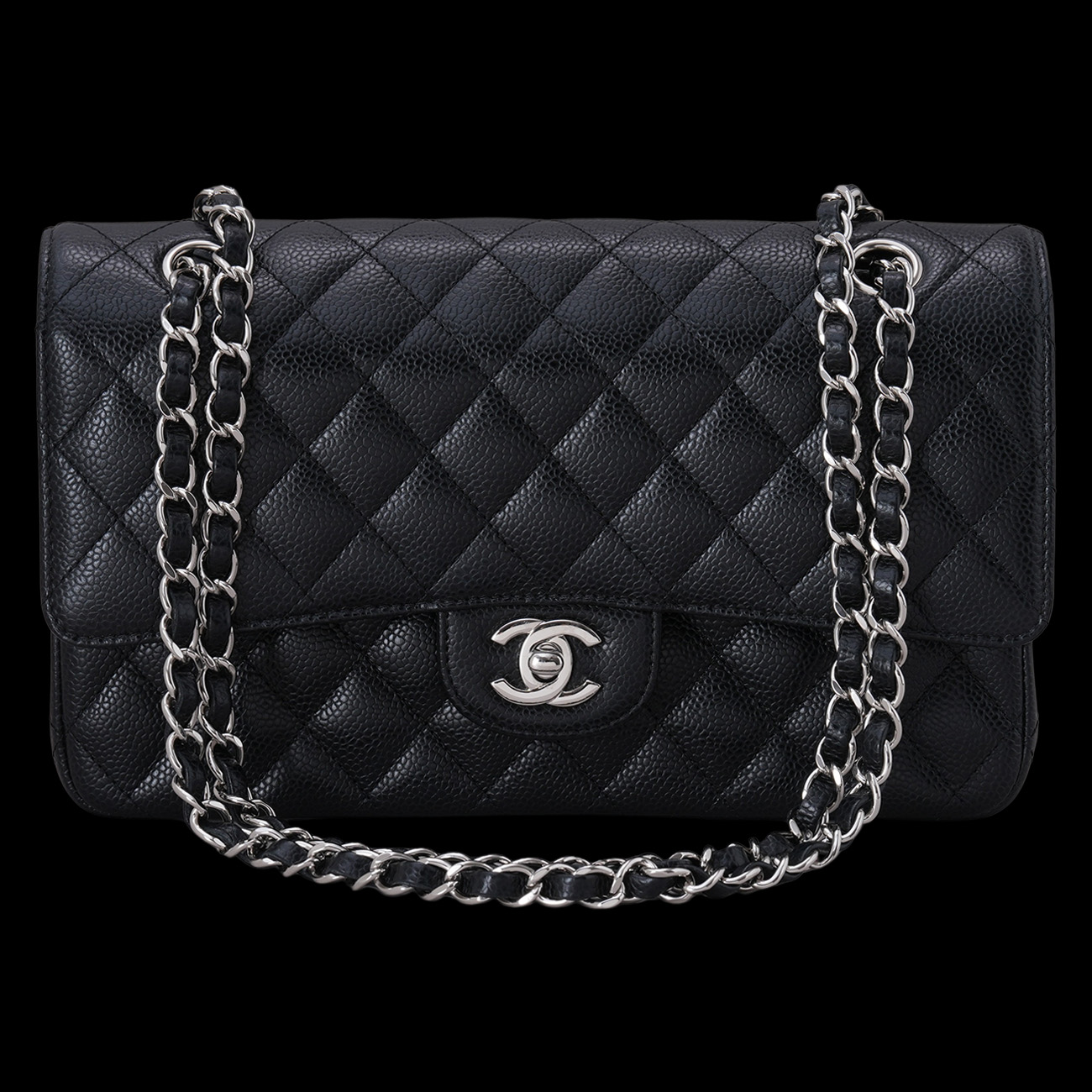 CHANEL(USED)샤넬 캐비어 클래식 미듐 플랩백