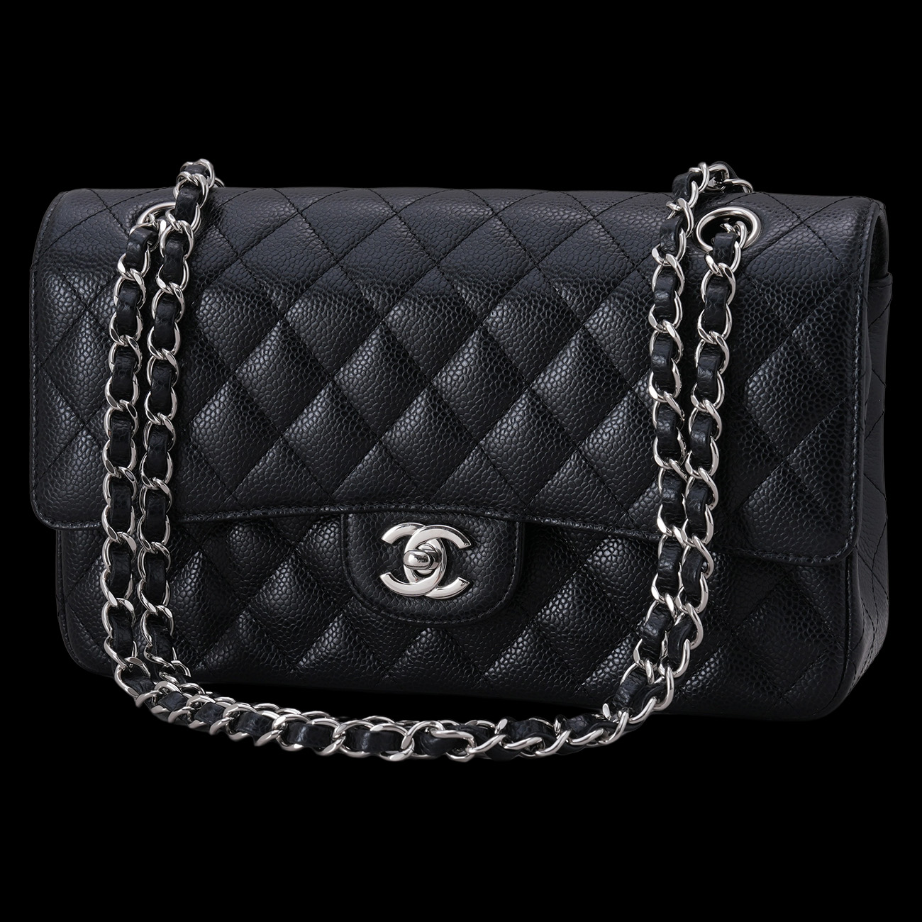 CHANEL(USED)샤넬 캐비어 클래식 미듐 플랩백