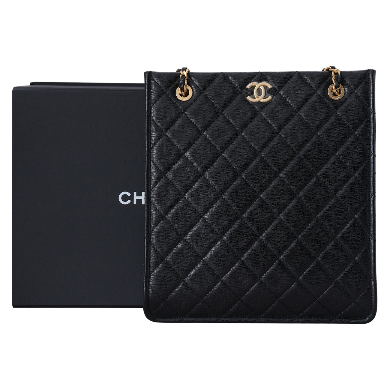 CHANEL(USED)샤넬 AS2359 시즌 캐비어 체인 쇼퍼백