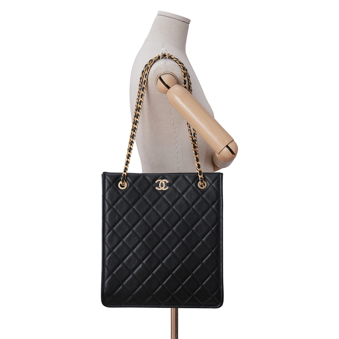 CHANEL(USED)샤넬 AS2359 시즌 캐비어 체인 쇼퍼백