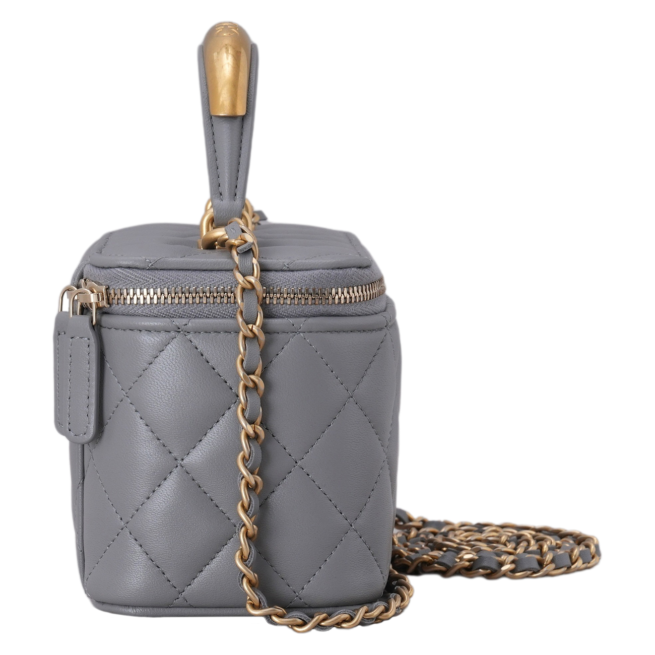 CHANEL(USED)샤넬 AP2199 코스메틱 베니티 골드바 탑핸들