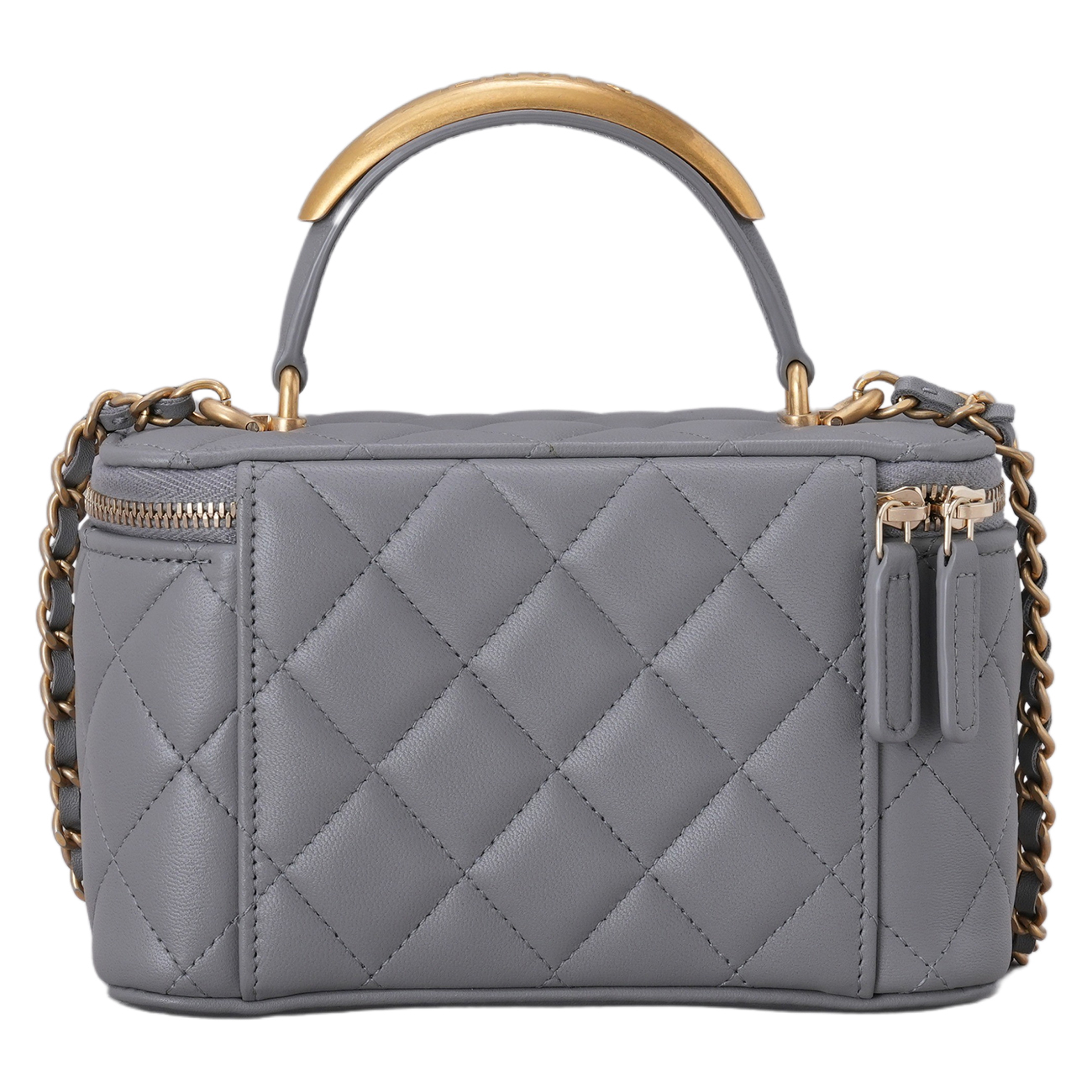 CHANEL(USED)샤넬 AP2199 코스메틱 베니티 골드바 탑핸들