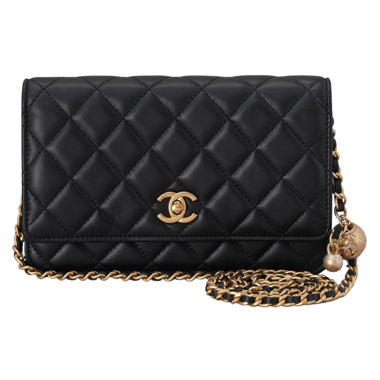 CHANEL(USED)샤넬 AP1450 램스킨 골든볼 WOC