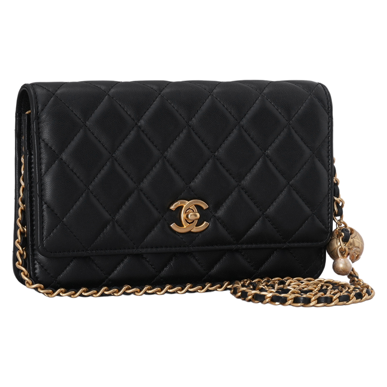 CHANEL(USED)샤넬 AP1450 램스킨 골든볼 WOC