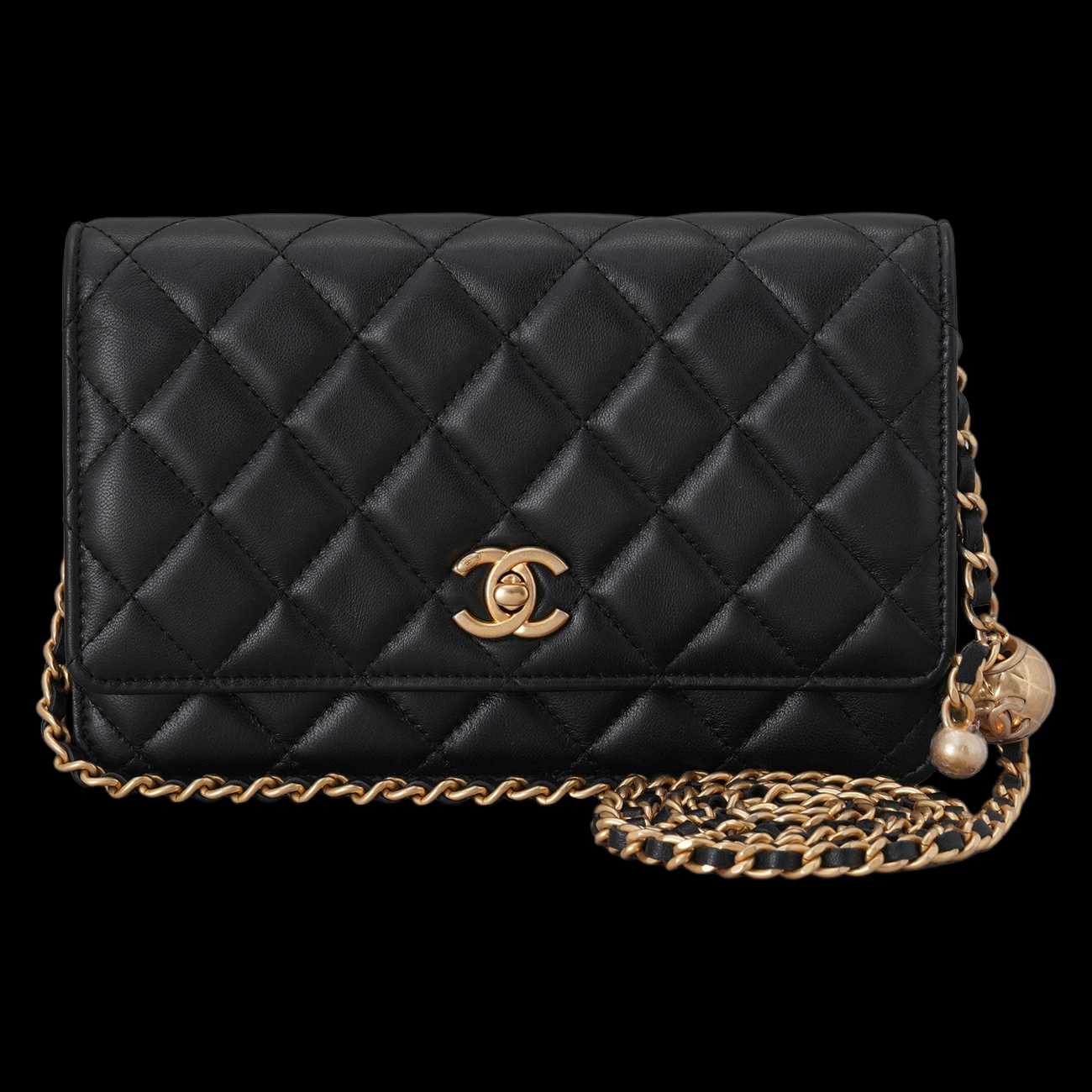 CHANEL(USED)샤넬 AP1450 램스킨 골든볼 WOC