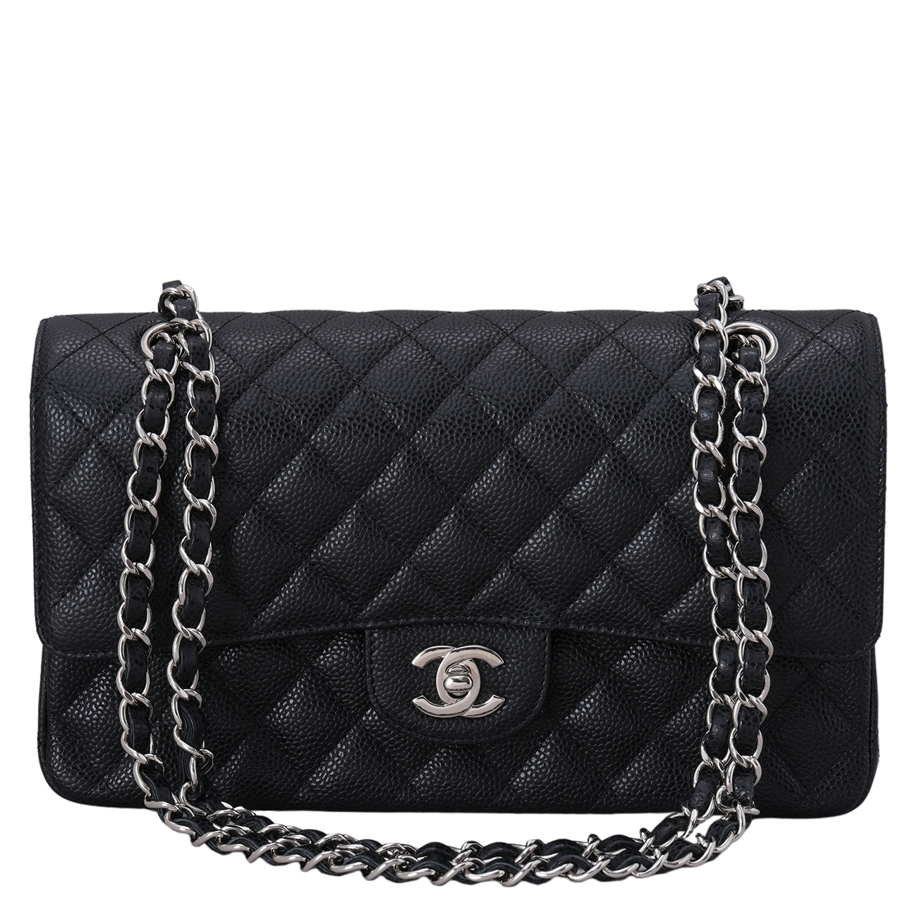 CHANEL(USED)샤넬 클래식 캐비어 미듐 플랩백