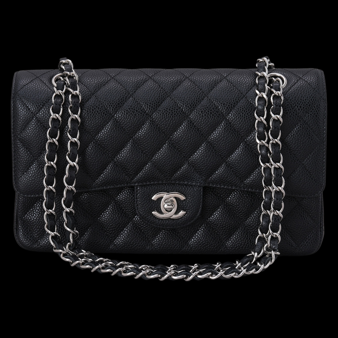 CHANEL(USED)샤넬 클래식 캐비어 미듐 플랩백