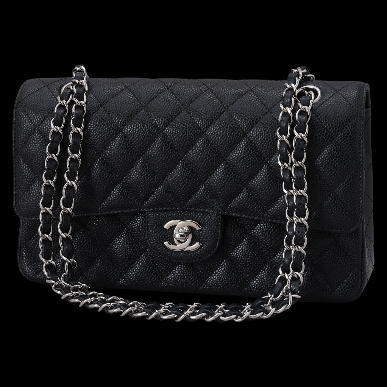 CHANEL(USED)샤넬 클래식 캐비어 미듐 플랩백