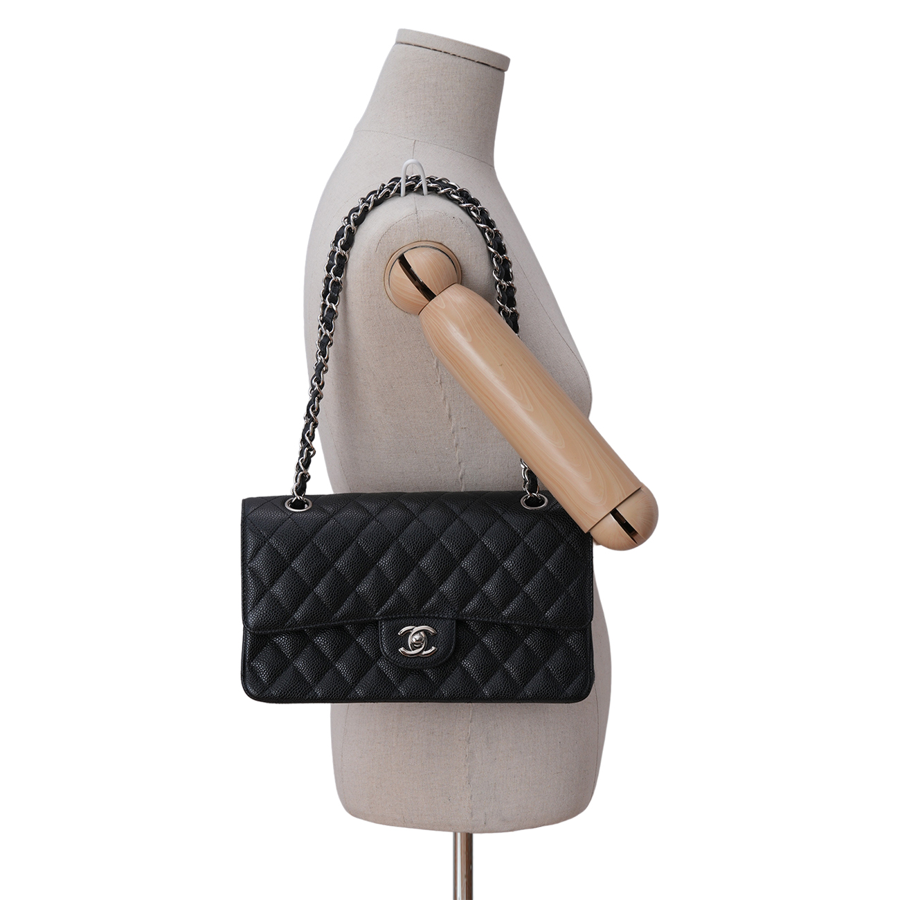 CHANEL(USED)샤넬 클래식 캐비어 미듐 플랩백