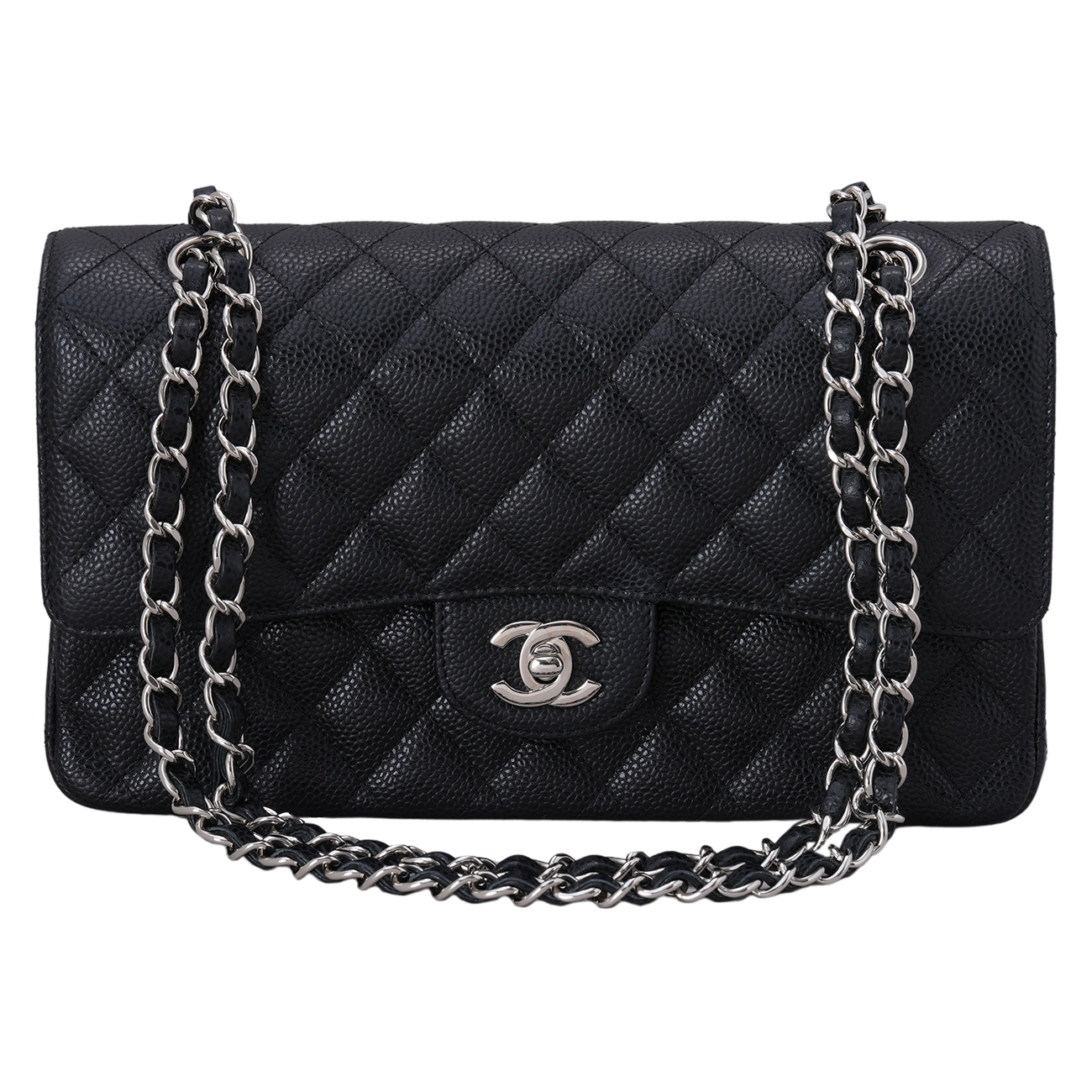 CHANEL(USED)샤넬 클래식 캐비어 미듐 플랩백