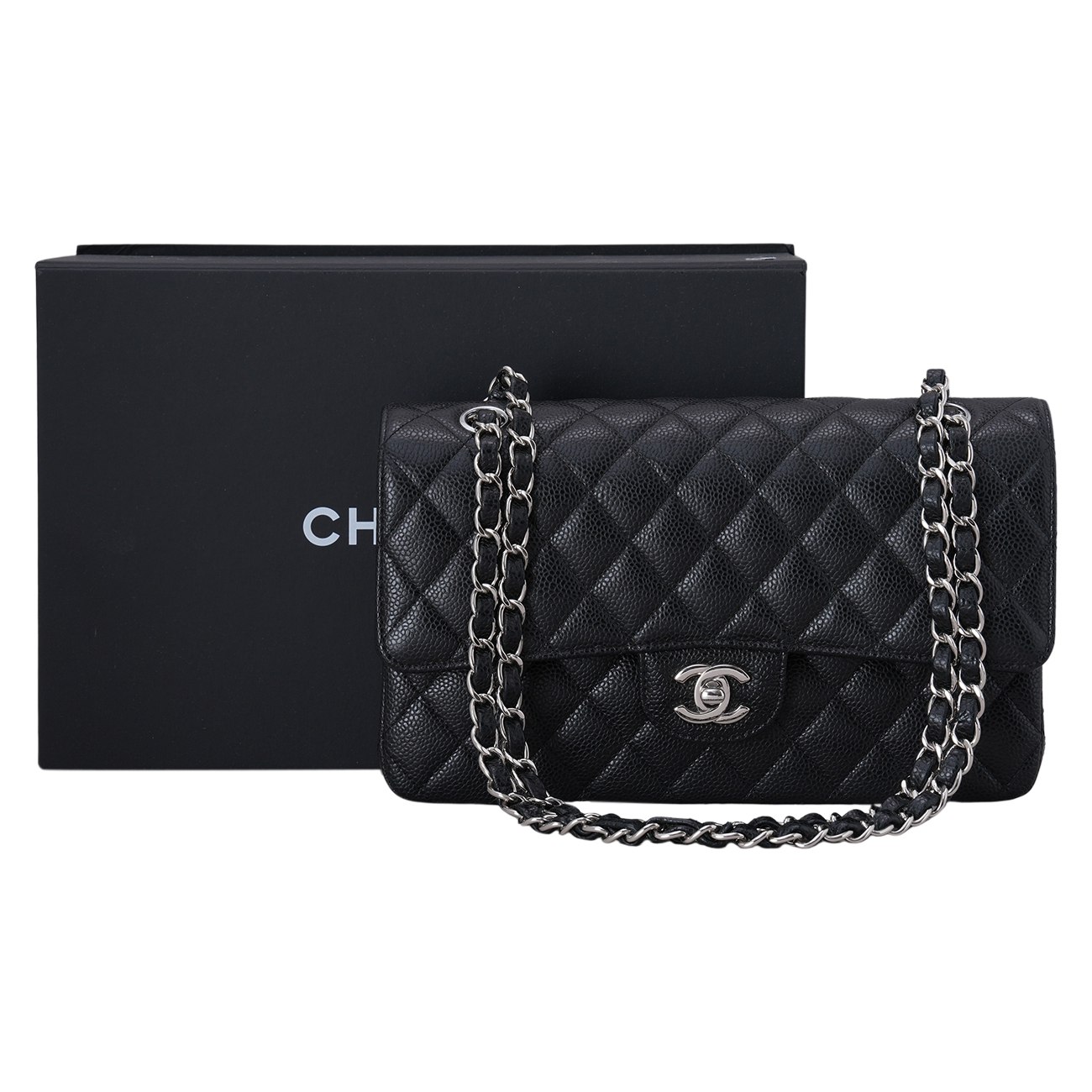 CHANEL(USED)샤넬 캐비어 클래식 미듐 플랩백