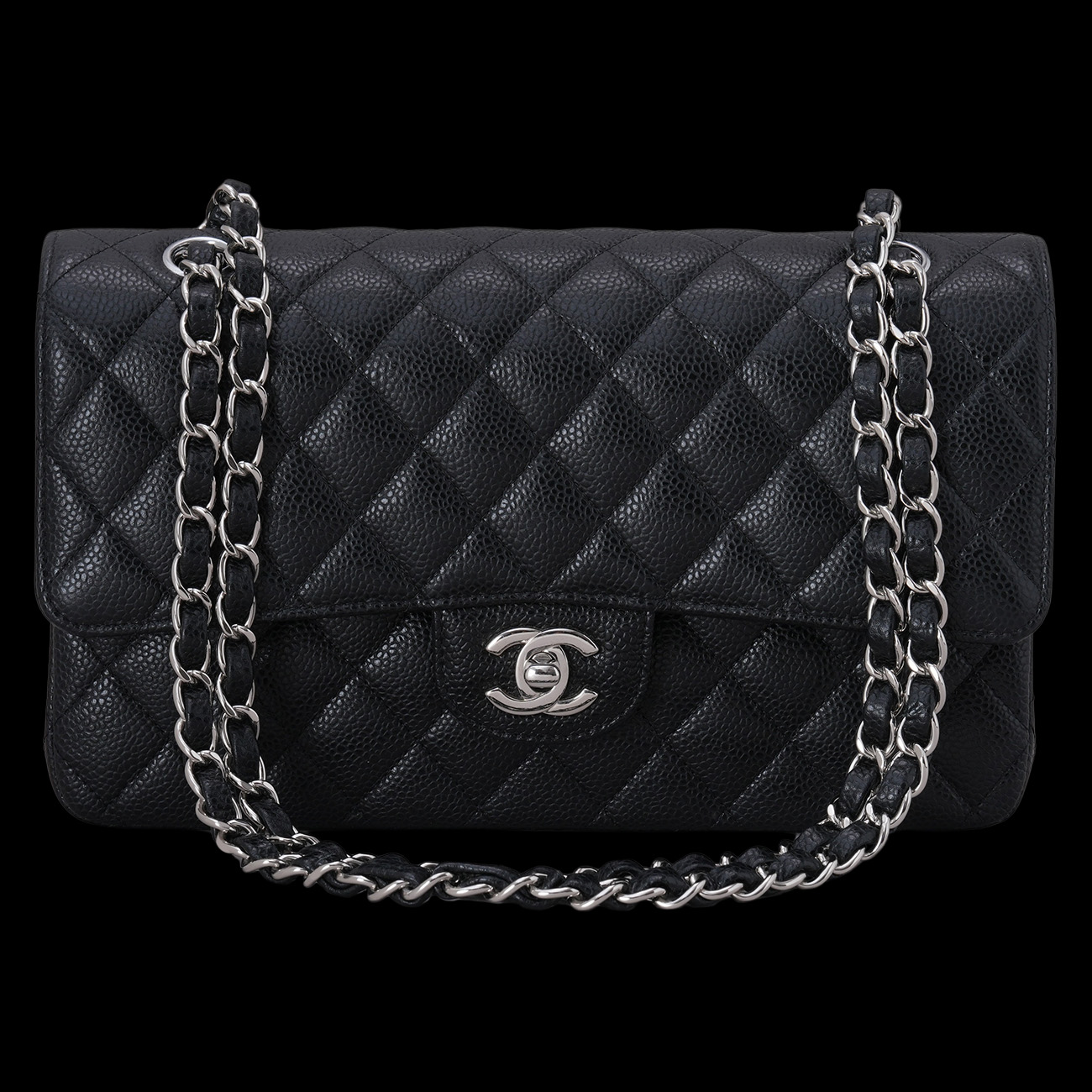 CHANEL(USED)샤넬 캐비어 클래식 미듐 플랩백