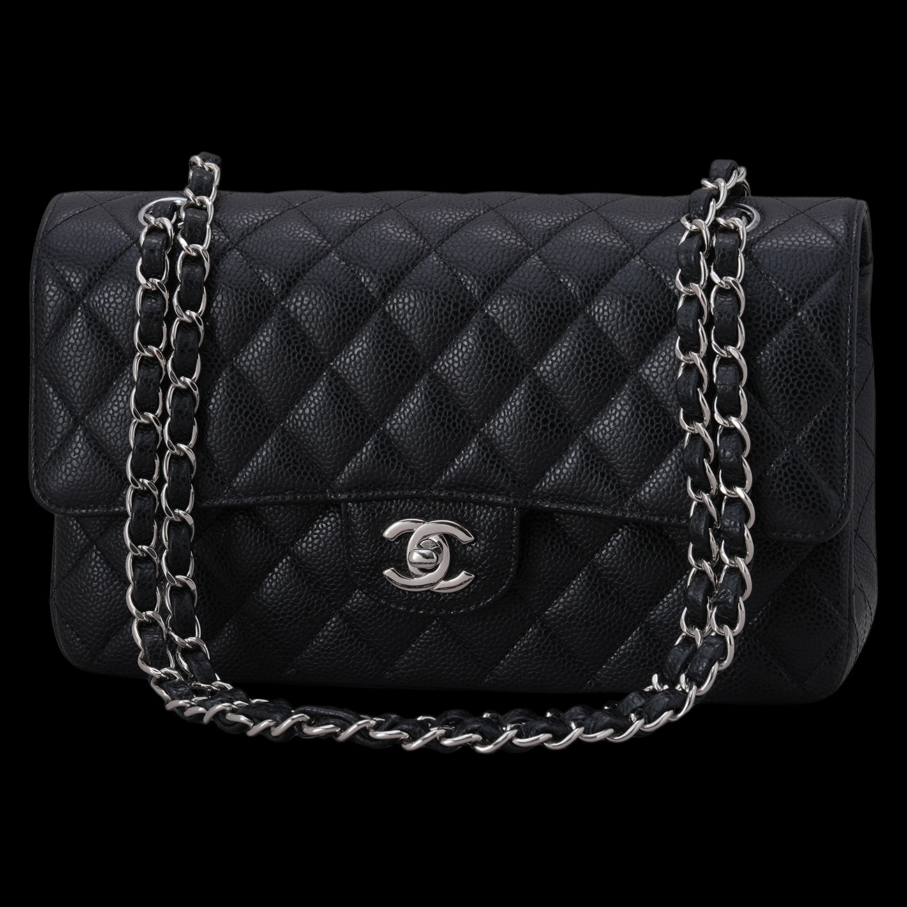 CHANEL(USED)샤넬 캐비어 클래식 미듐 플랩백
