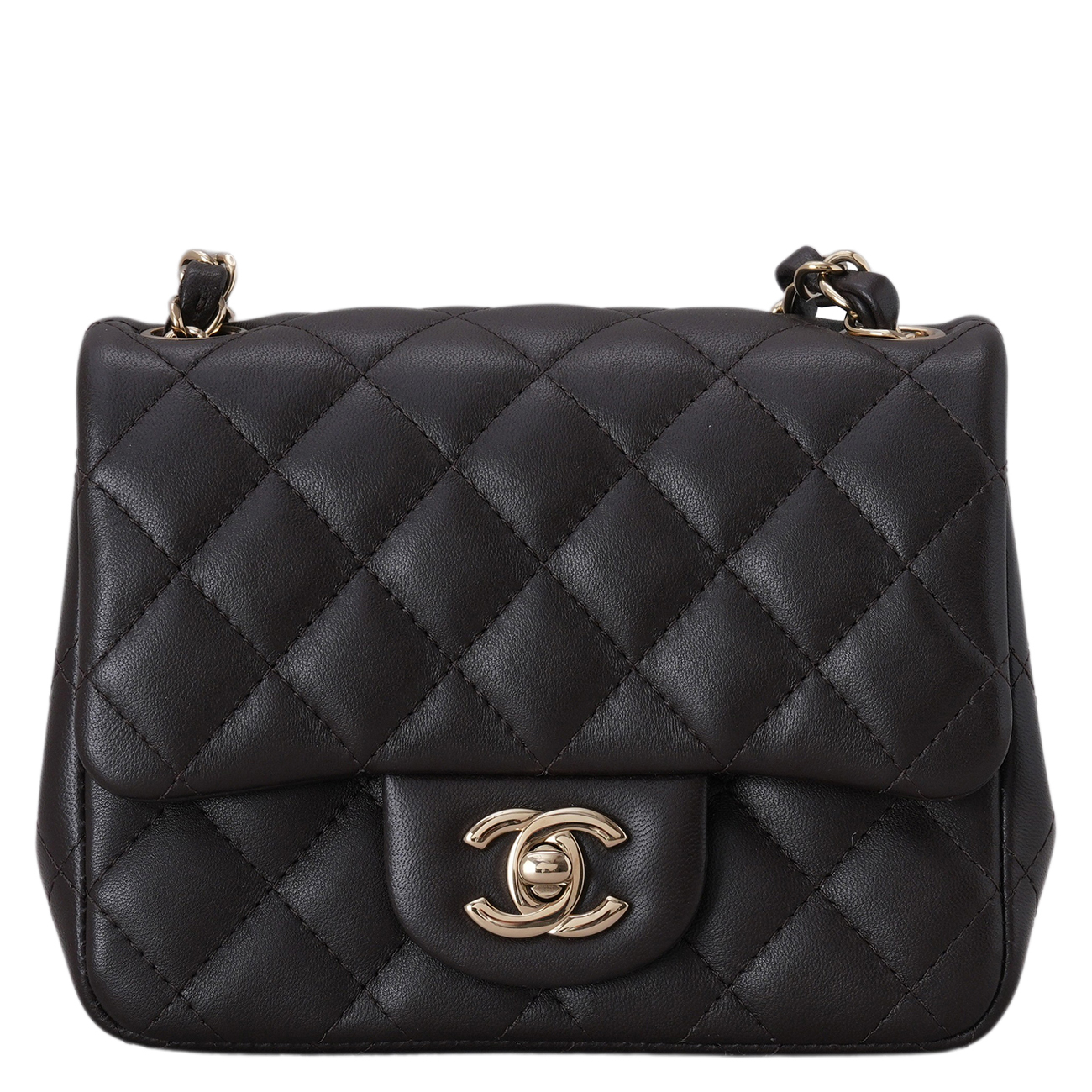 CHANEL(USED)샤넬 램스킨 클래식 쁘띠삭