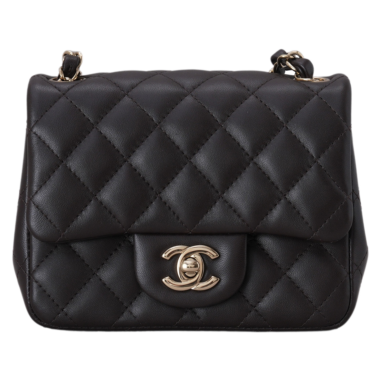 CHANEL(USED)샤넬 램스킨 클래식 쁘띠삭