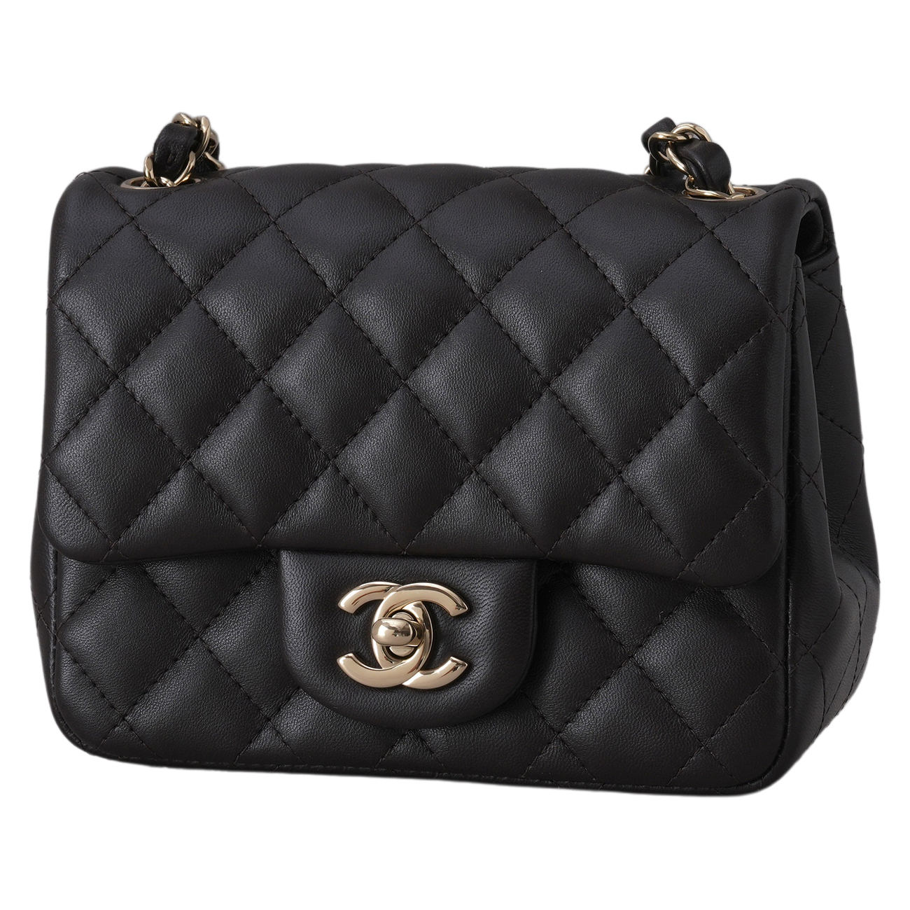 CHANEL(USED)샤넬 램스킨 클래식 쁘띠삭