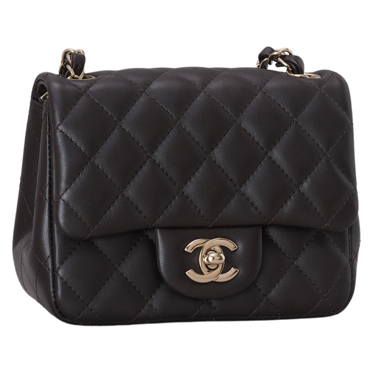 CHANEL(USED)샤넬 램스킨 클래식 쁘띠삭
