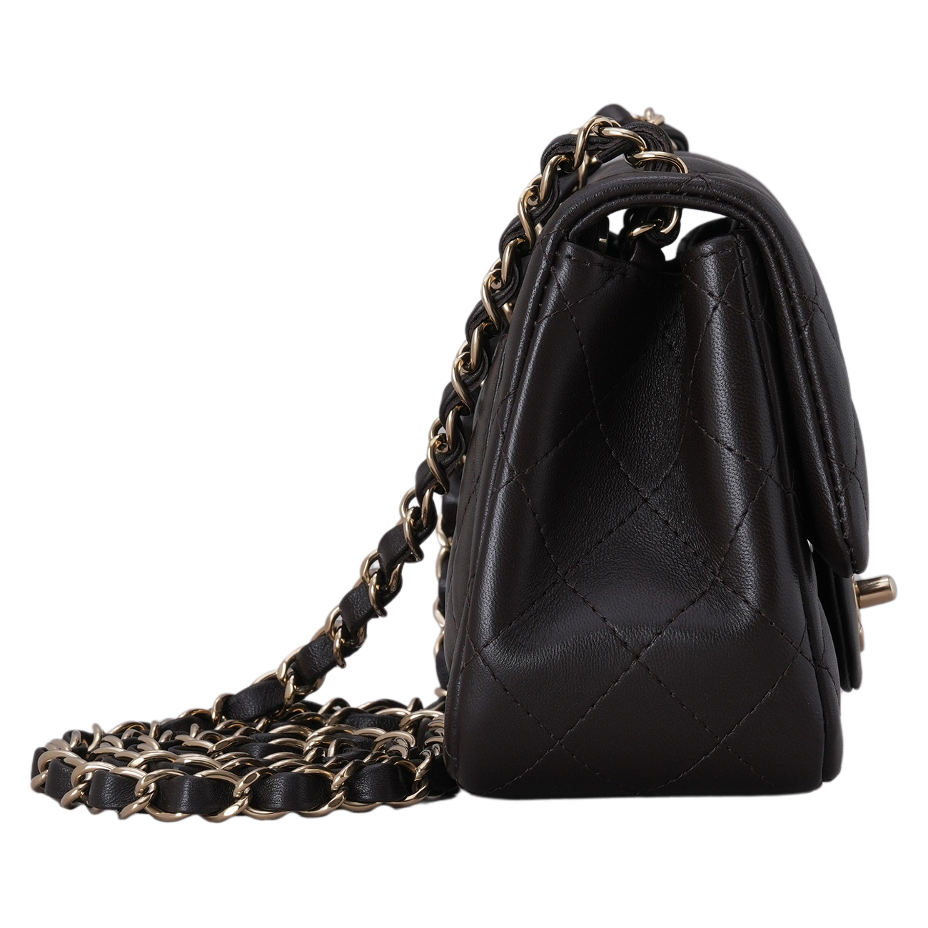 CHANEL(USED)샤넬 램스킨 클래식 쁘띠삭