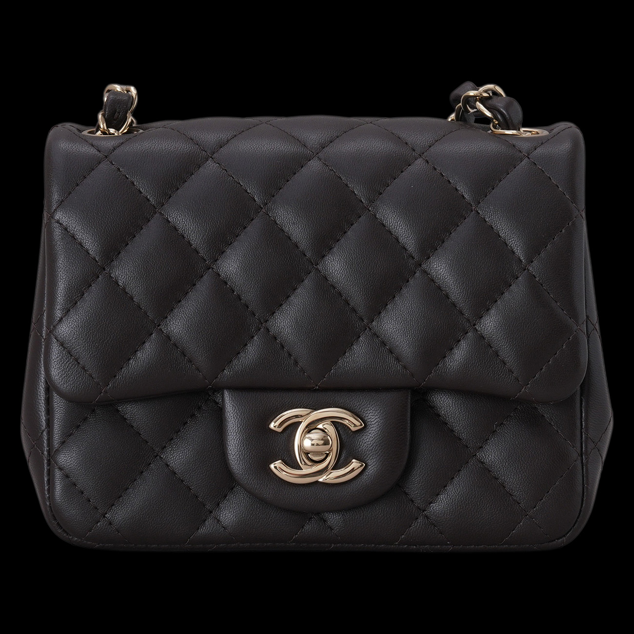 CHANEL(USED)샤넬 램스킨 클래식 쁘띠삭