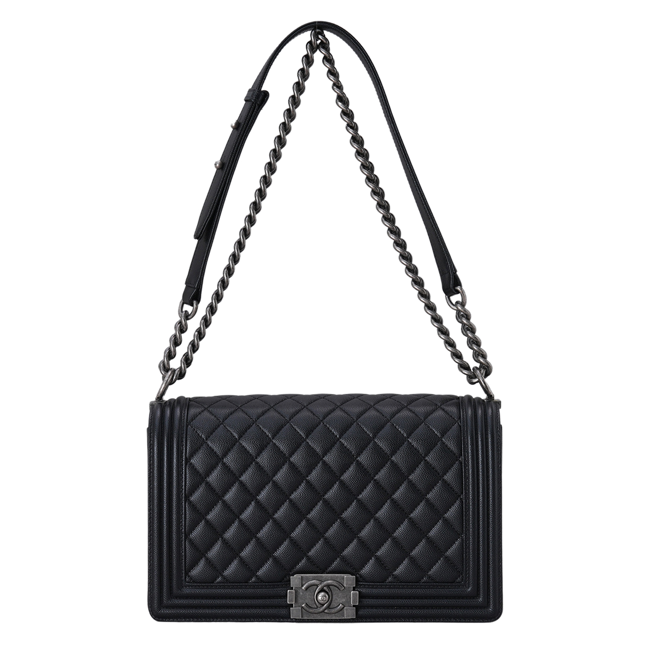 CHANEL(USED)샤넬 캐비어 보이샤넬 라지 플랩백