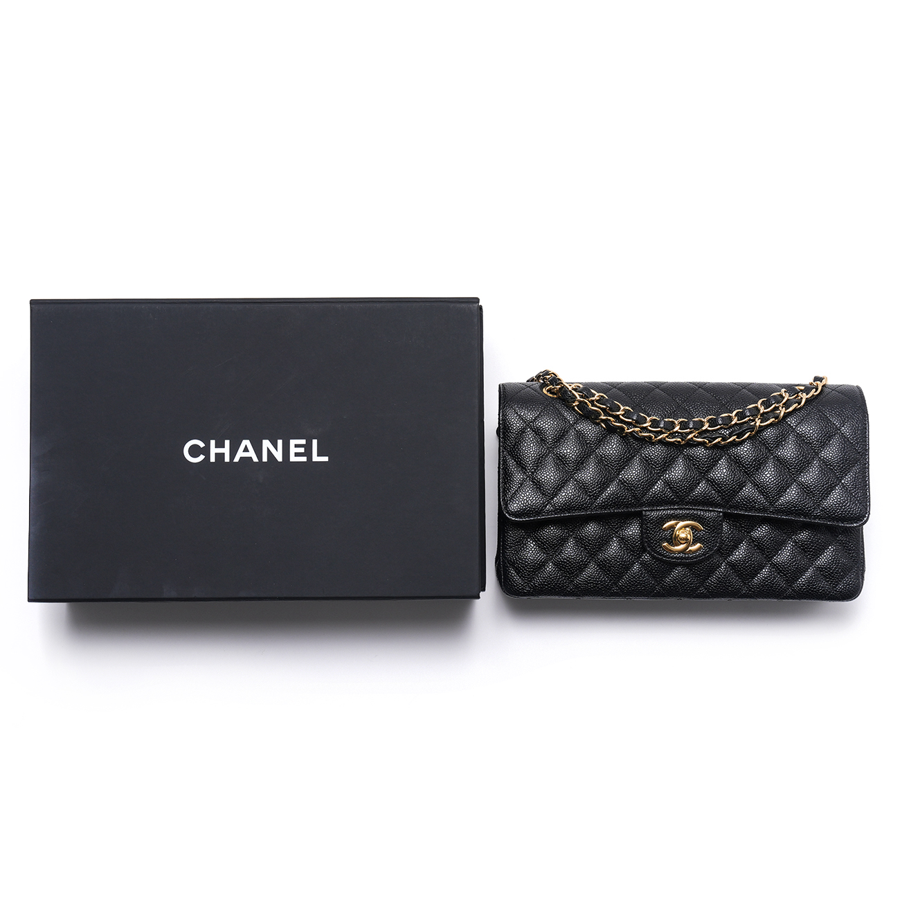 CHANEL(USED)샤넬 캐비어 클래식 미듐 플랩백
