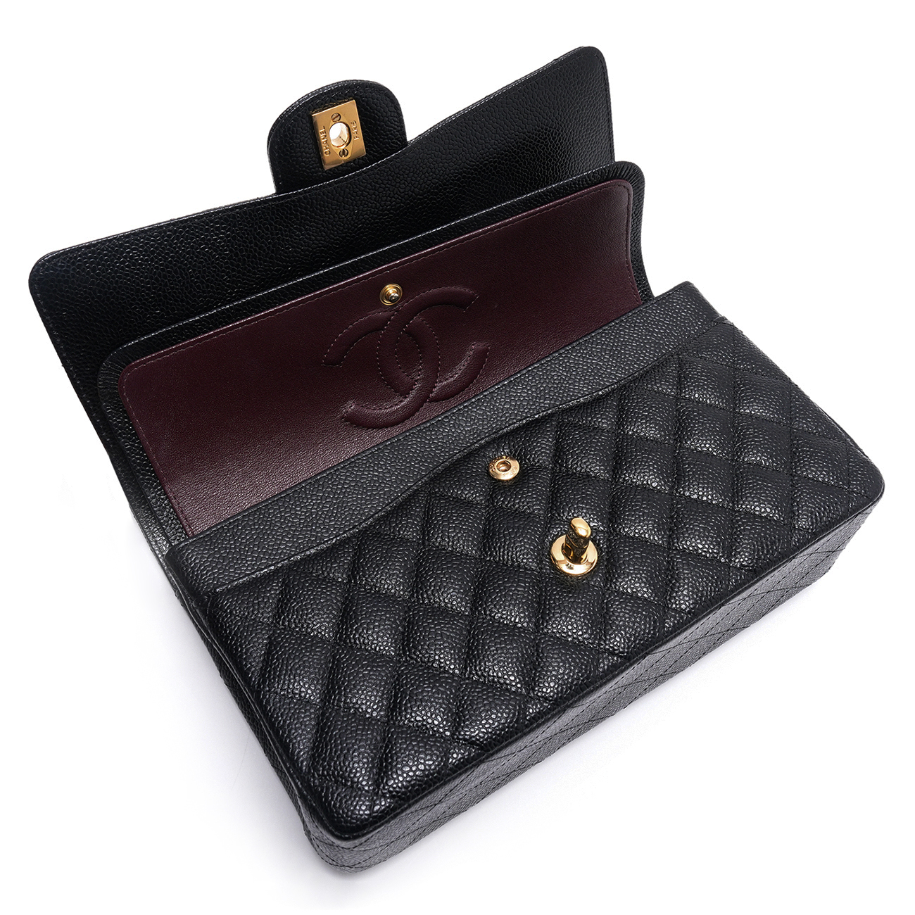 CHANEL(USED)샤넬 캐비어 클래식 미듐 플랩백