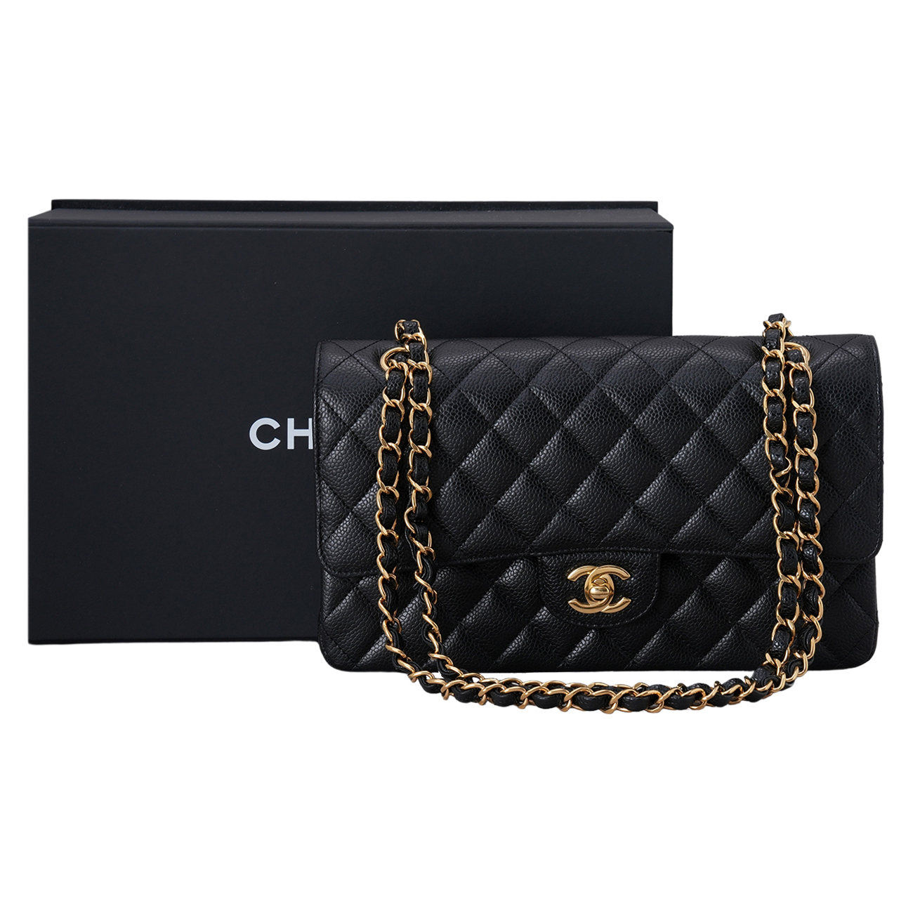 CHANEL(USED)샤넬 캐비어 클래식 미듐 플랩백