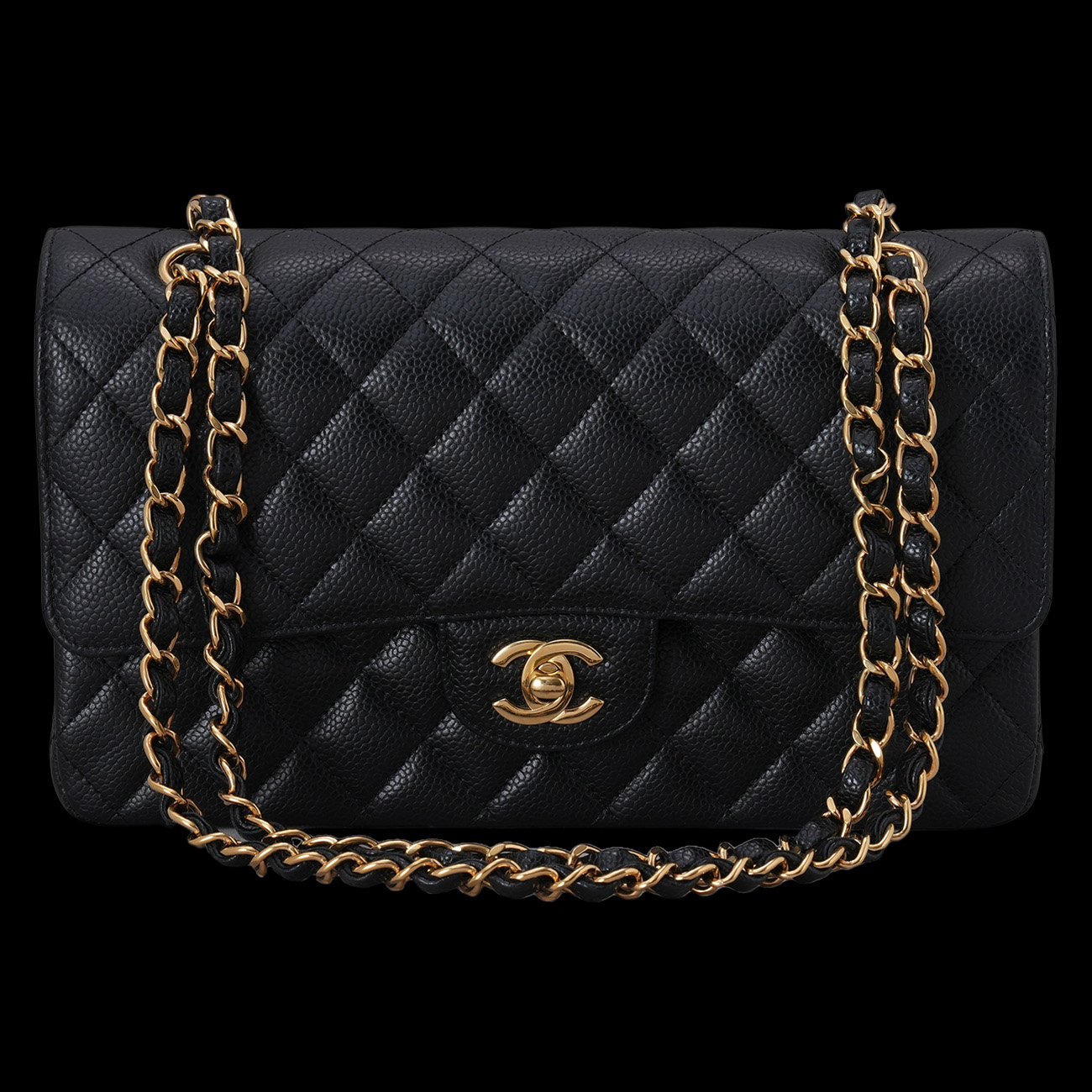 CHANEL(USED)샤넬 캐비어 클래식 미듐 플랩백