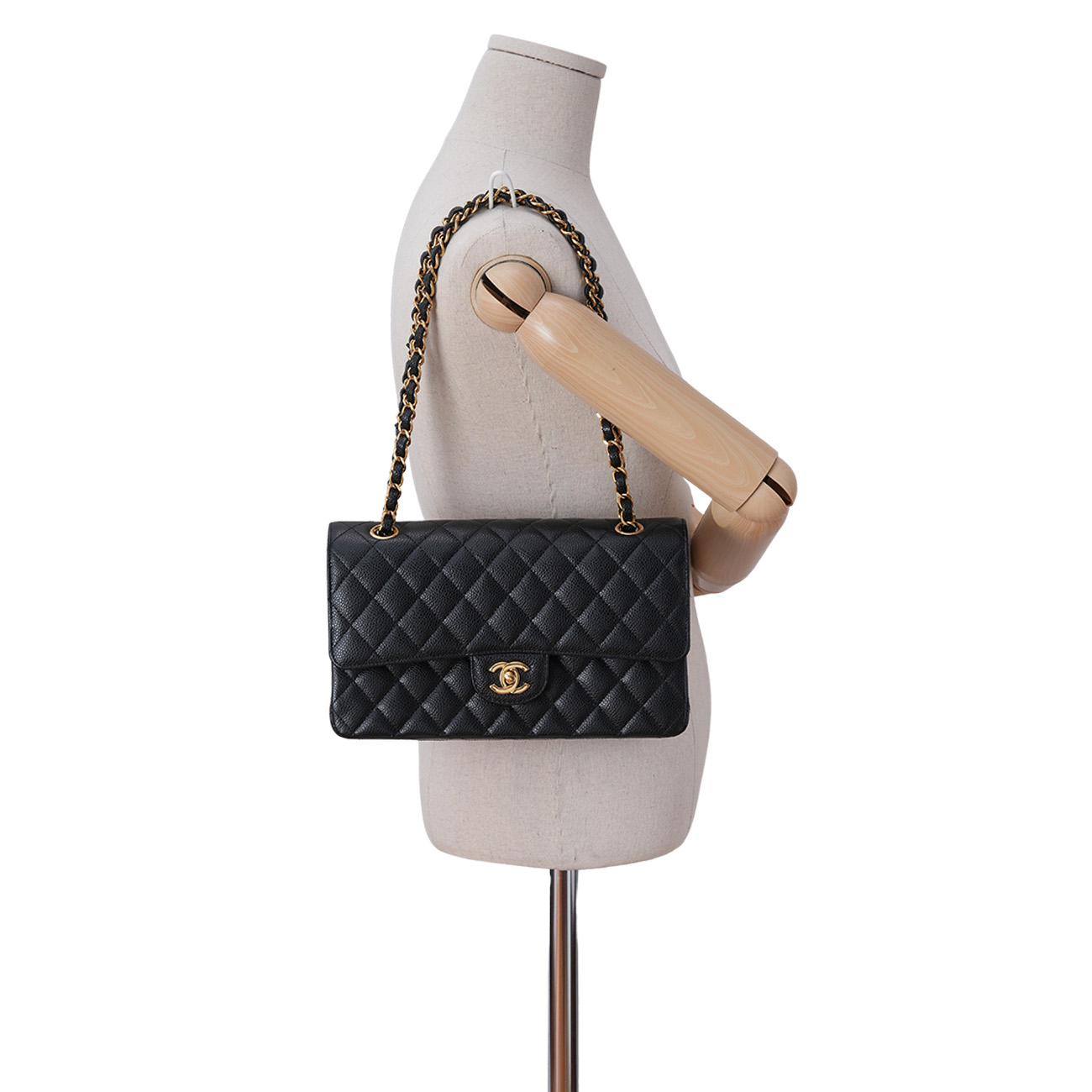 CHANEL(USED)샤넬 캐비어 클래식 미듐 플랩백