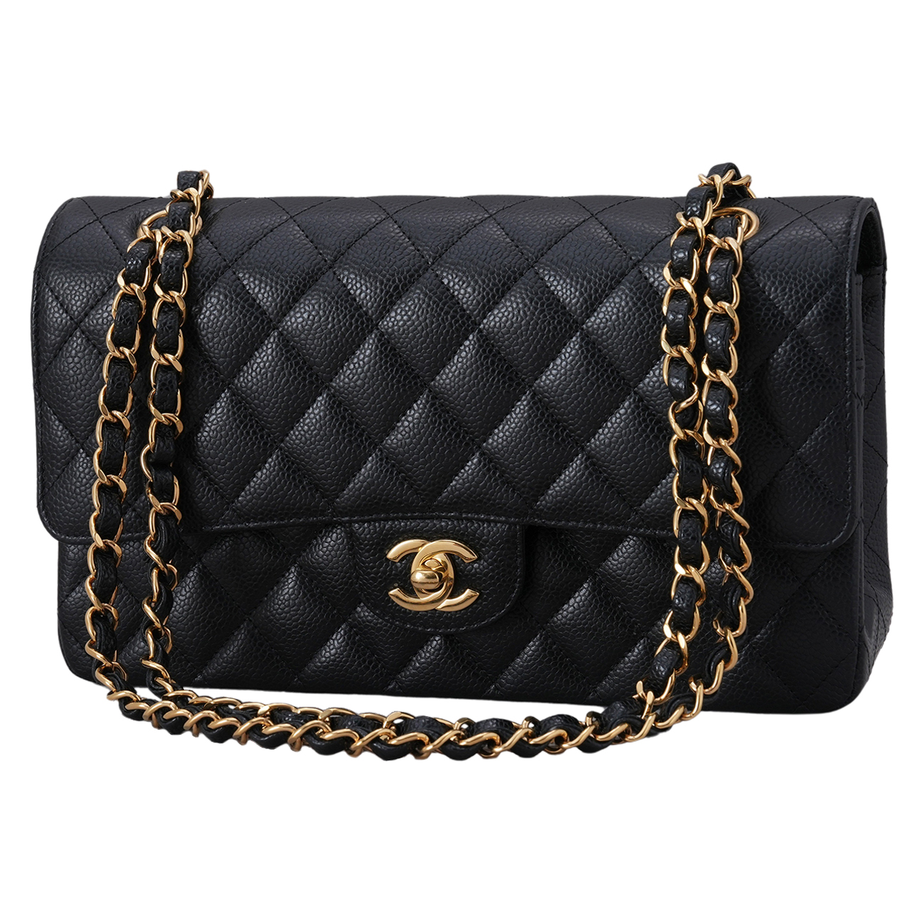 CHANEL(USED)샤넬 캐비어 클래식 미듐 플랩백