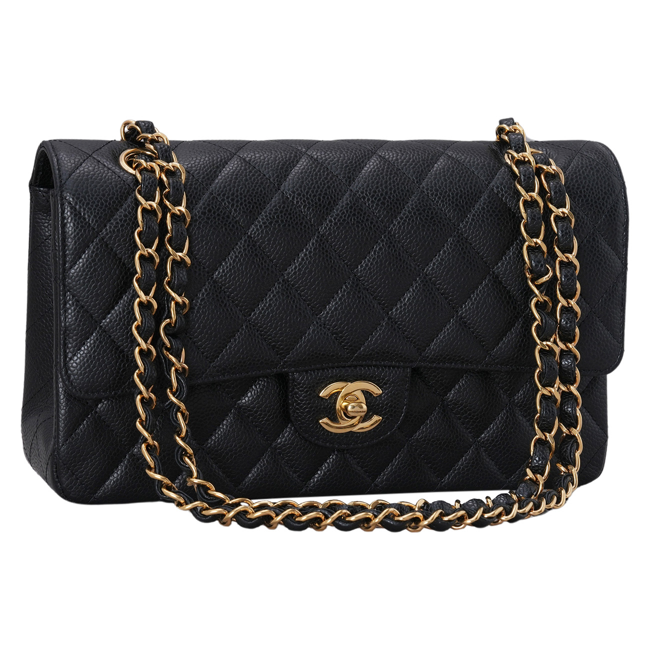 CHANEL(USED)샤넬 캐비어 클래식 미듐 플랩백
