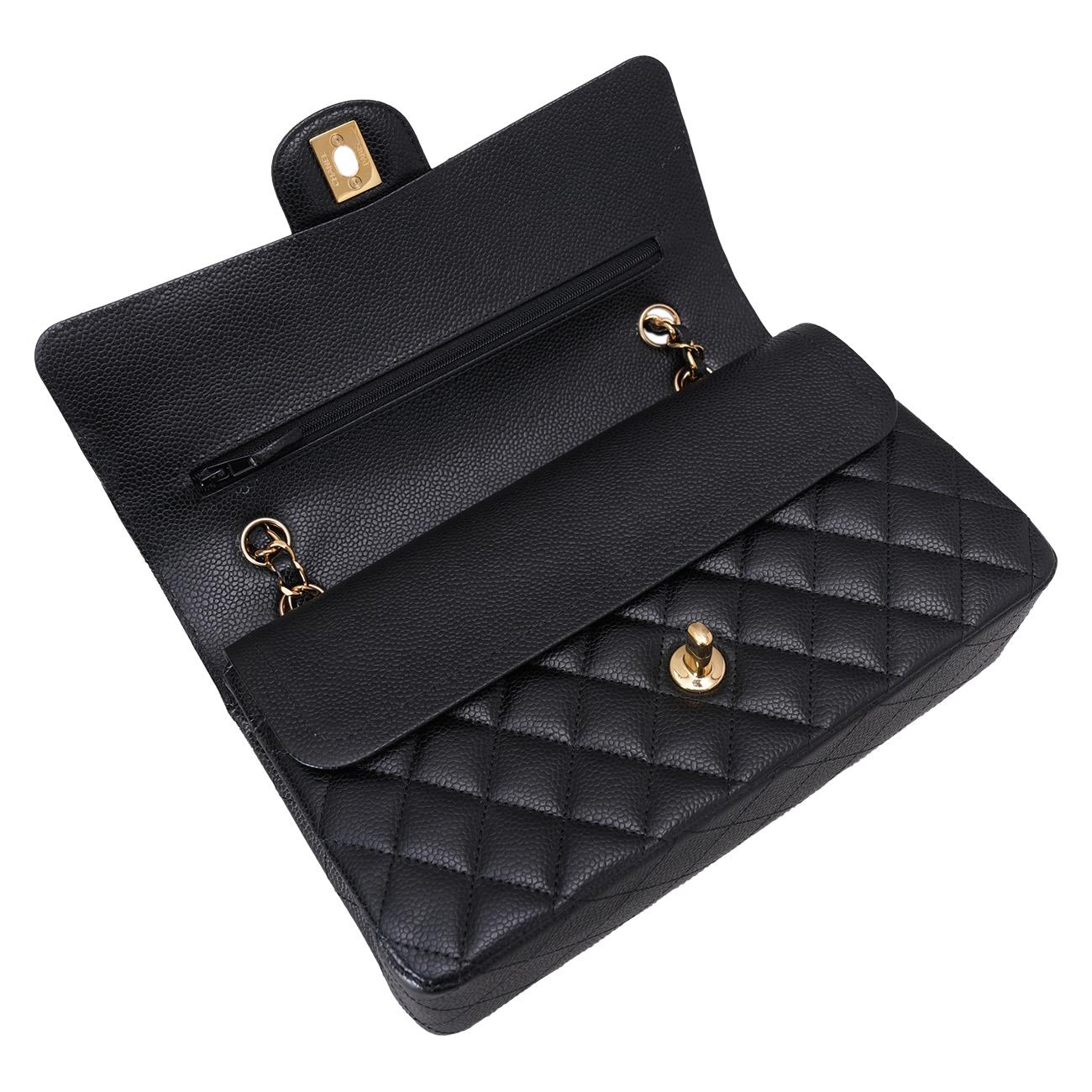 CHANEL(USED)샤넬 캐비어 클래식 미듐 플랩백