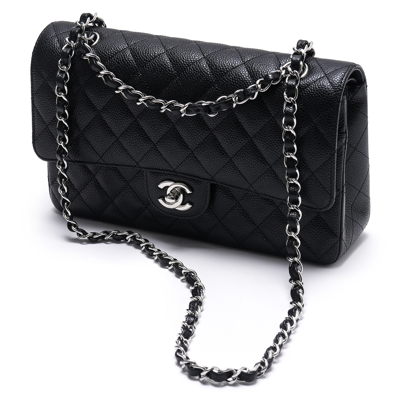 CHANEL(USED)샤넬 캐비어 클래식 미듐 플랩백