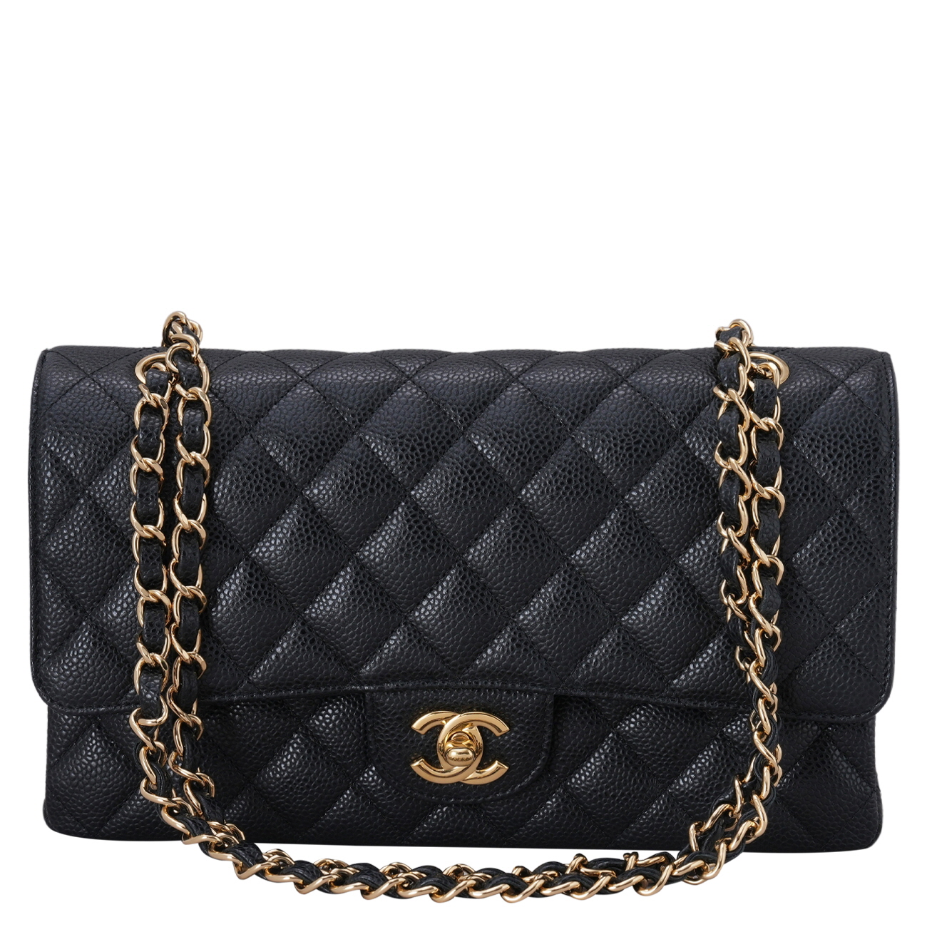 CHANEL(USED)샤넬 클래식 캐비어 미듐 플랩백