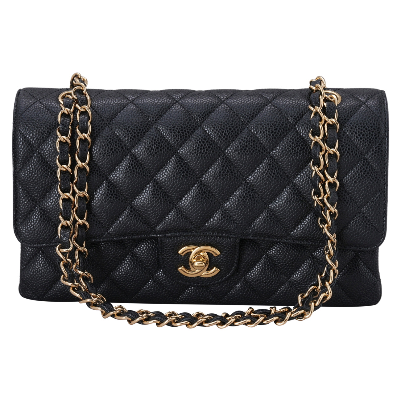 CHANEL(USED)샤넬 클래식 캐비어 미듐 플랩백