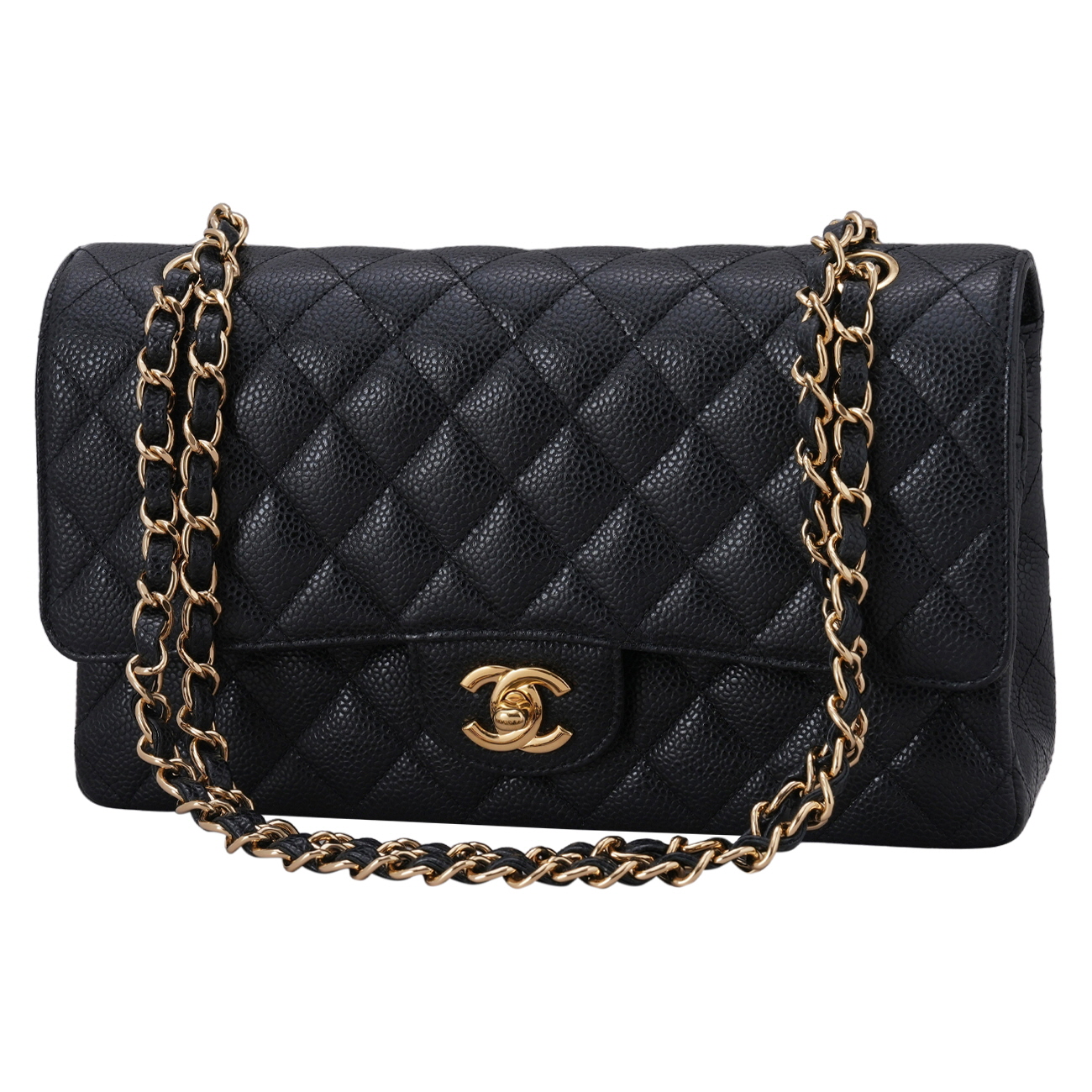 CHANEL(USED)샤넬 클래식 캐비어 미듐 플랩백