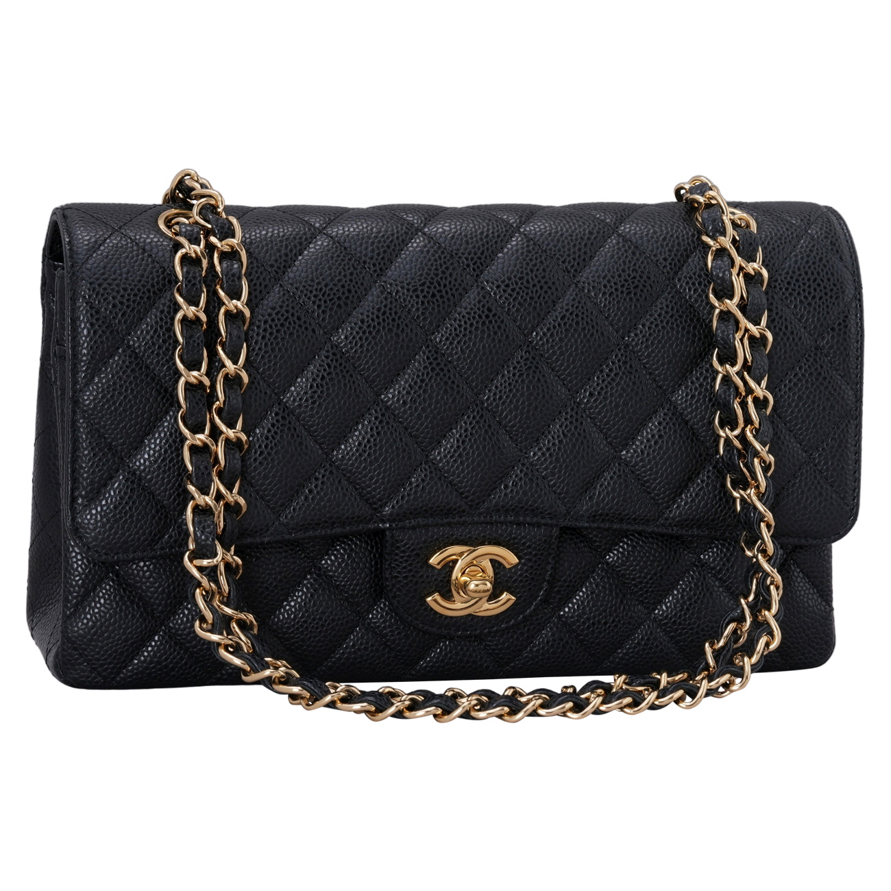 CHANEL(USED)샤넬 클래식 캐비어 미듐 플랩백