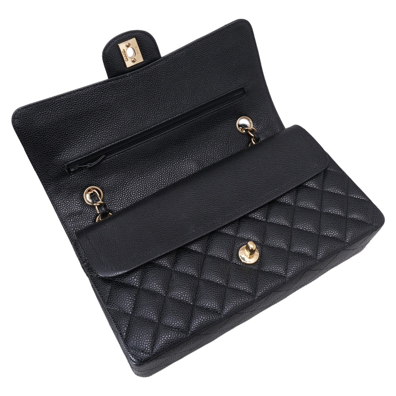 CHANEL(USED)샤넬 클래식 캐비어 미듐 플랩백