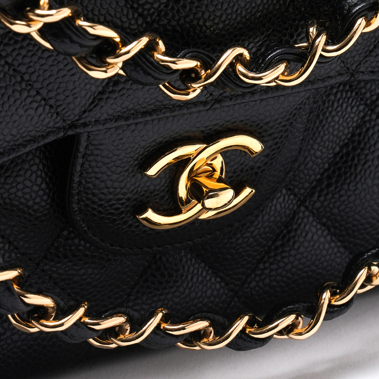 CHANEL(USED)샤넬 캐비어 클래식 라지 플랩백