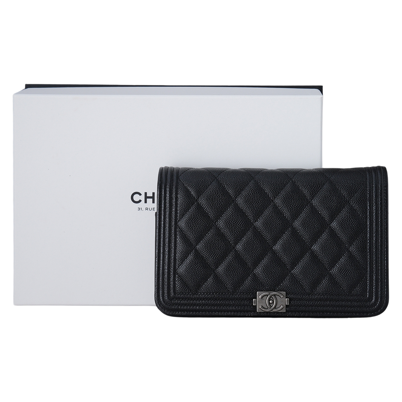 CHANEL(USED)샤넬 캐비어 보이샤넬 WOC