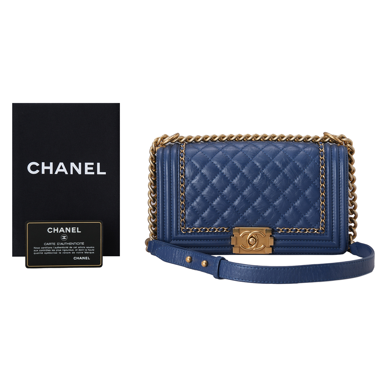 CHANEL(USED)샤넬 A67086 시즌 보이샤넬 미듐 플랩백