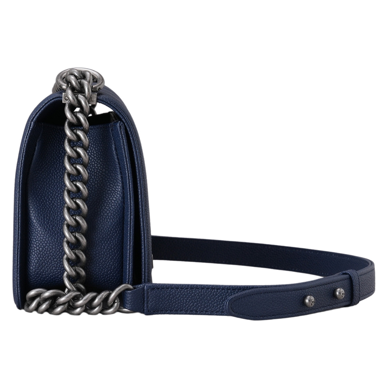 CHANEL(USED)샤넬 캐비어 쉐브론 보이샤넬 미듐 플랩백