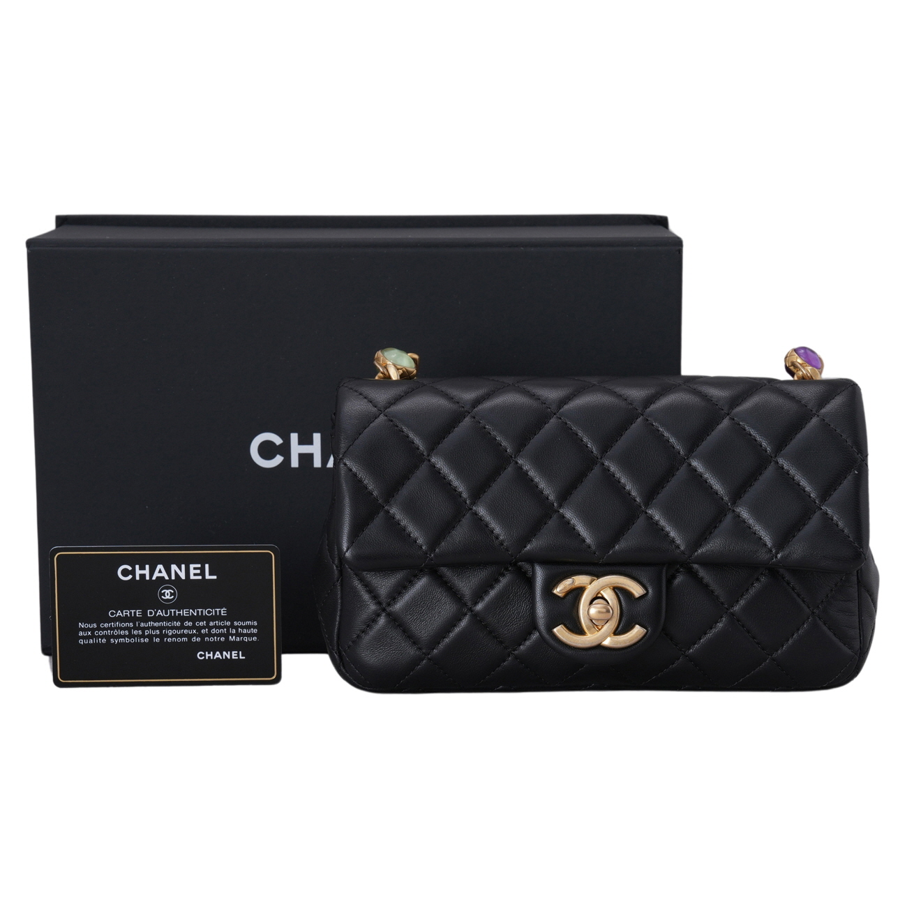 CHANEL(USED)샤넬 AS2380 시즌 클래식 뉴미니 레진 쥬얼 스트랩
