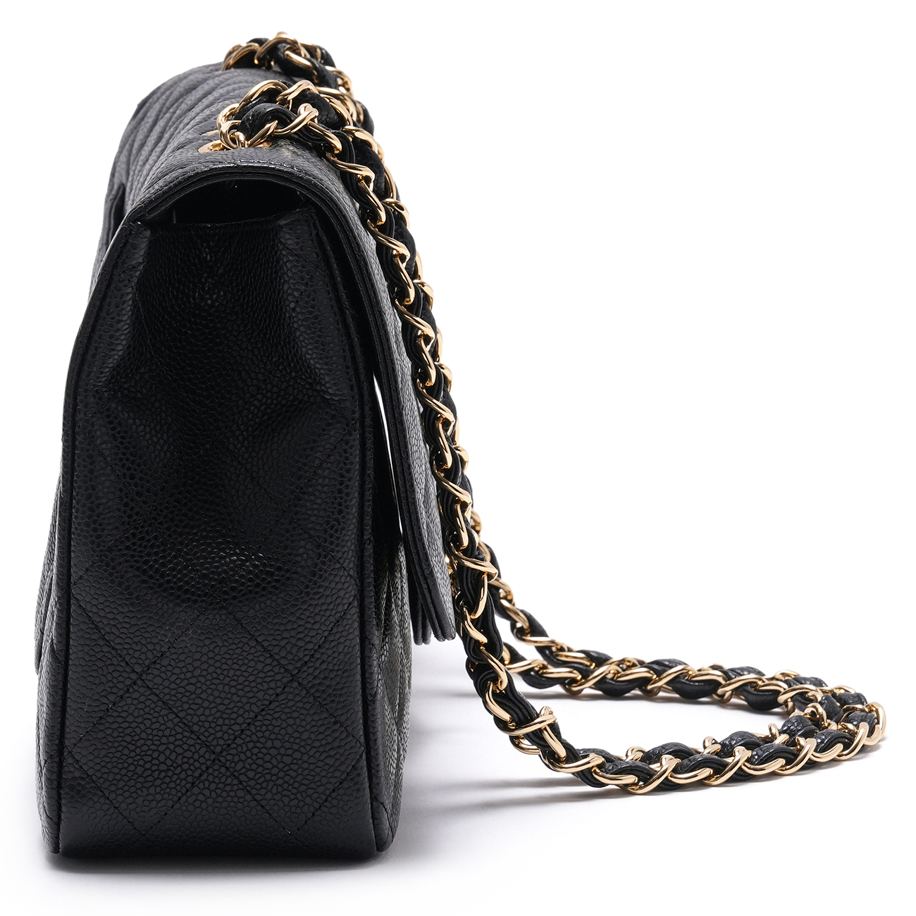 CHANEL(USED)샤넬 클래식 캐비어 라지 원플랩백