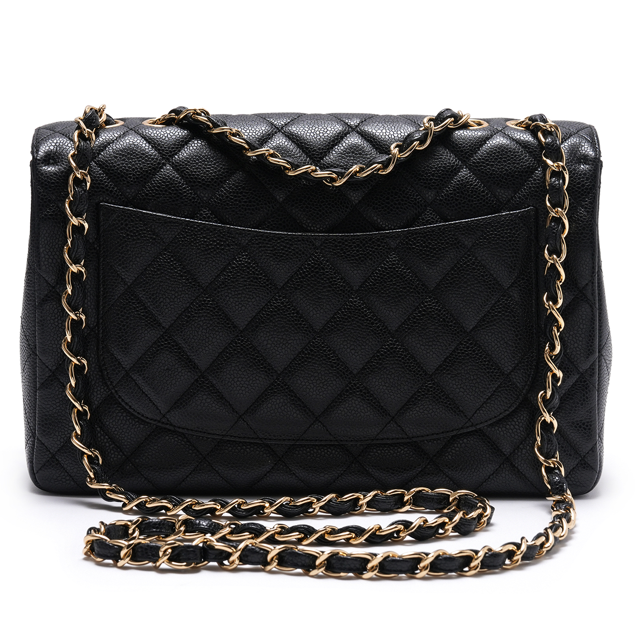 CHANEL(USED)샤넬 클래식 캐비어 라지 원플랩백