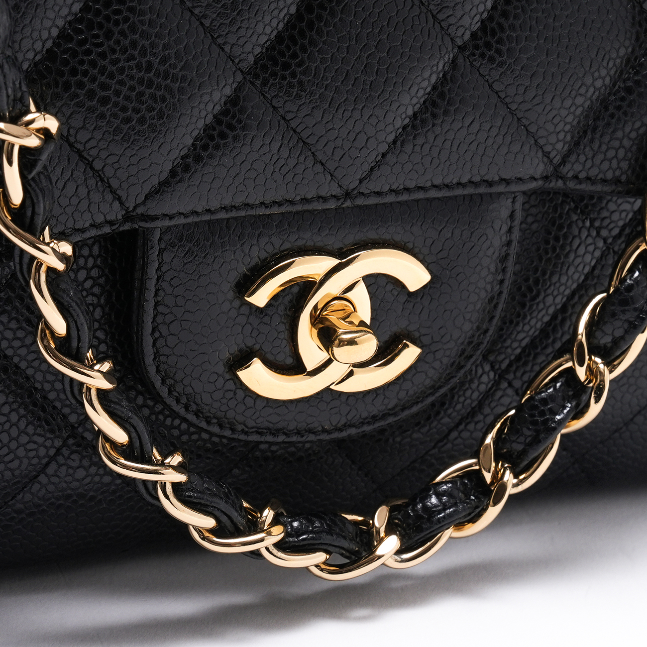 CHANEL(USED)샤넬 클래식 캐비어 라지 원플랩백