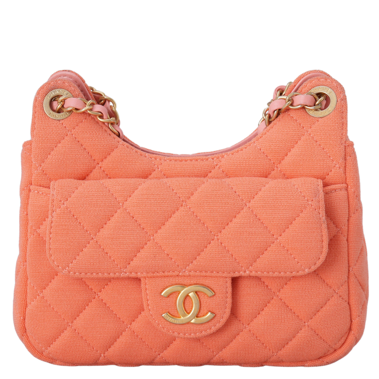 CHANEL(USED)샤넬 시즌 패브릭 호보백